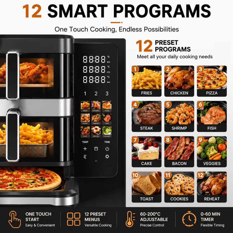 Electric Air Fryer, Pizza Baki - огляд і ціна Air Fryer
