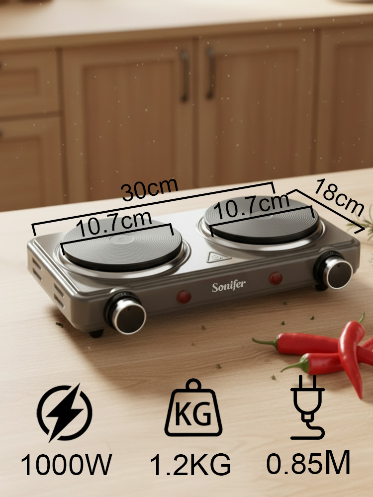 Double Burner Electric Stove S - огляд і ціна Induction Cooktop Portable
